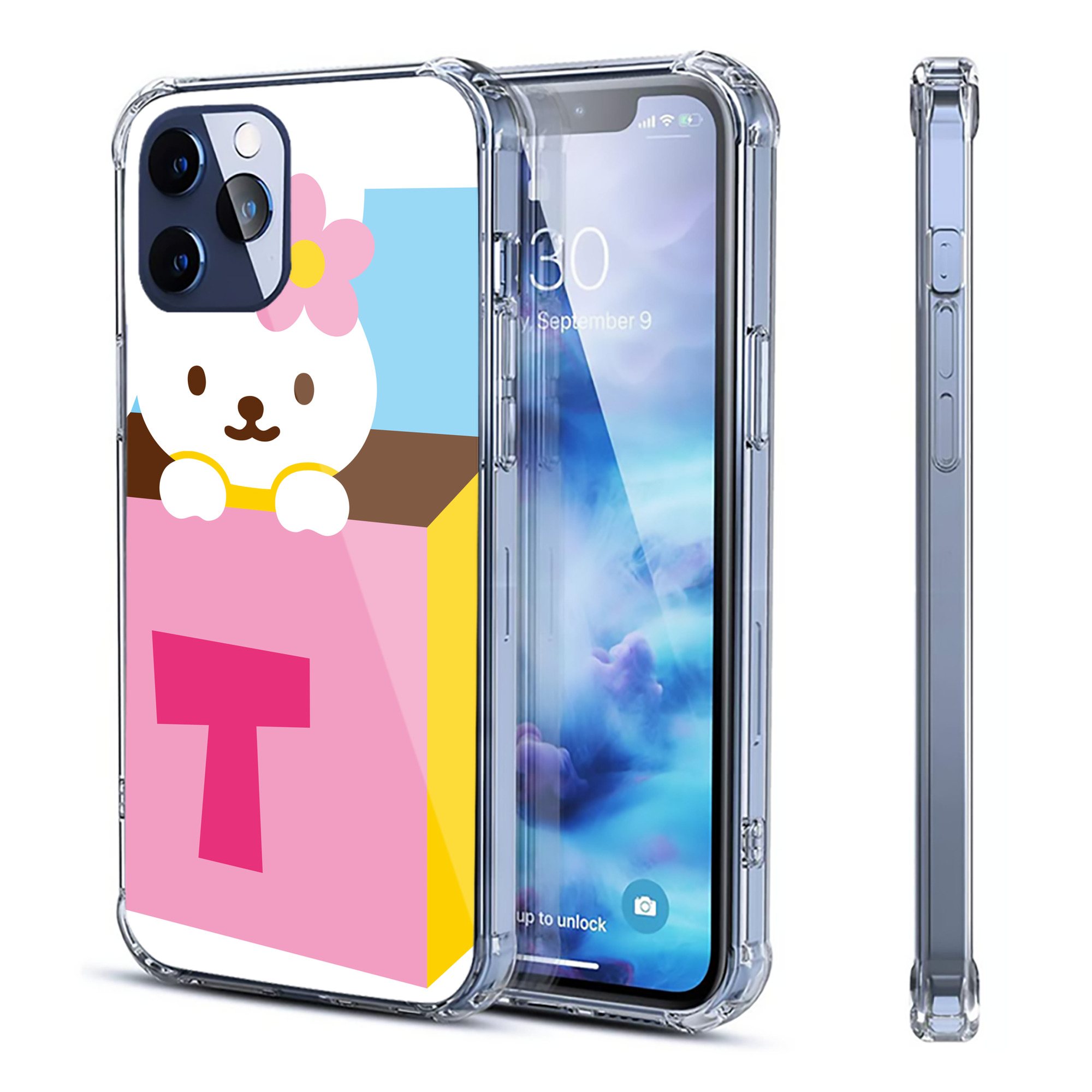（画像用） Hello Kitty ハローキティ 【iPhone 12シリーズ対応】透明スマホケース（クリアソフトケース）